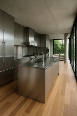 Tendencias del acero inoxidable en 2025: diseño, hostelería y cocinas industriales